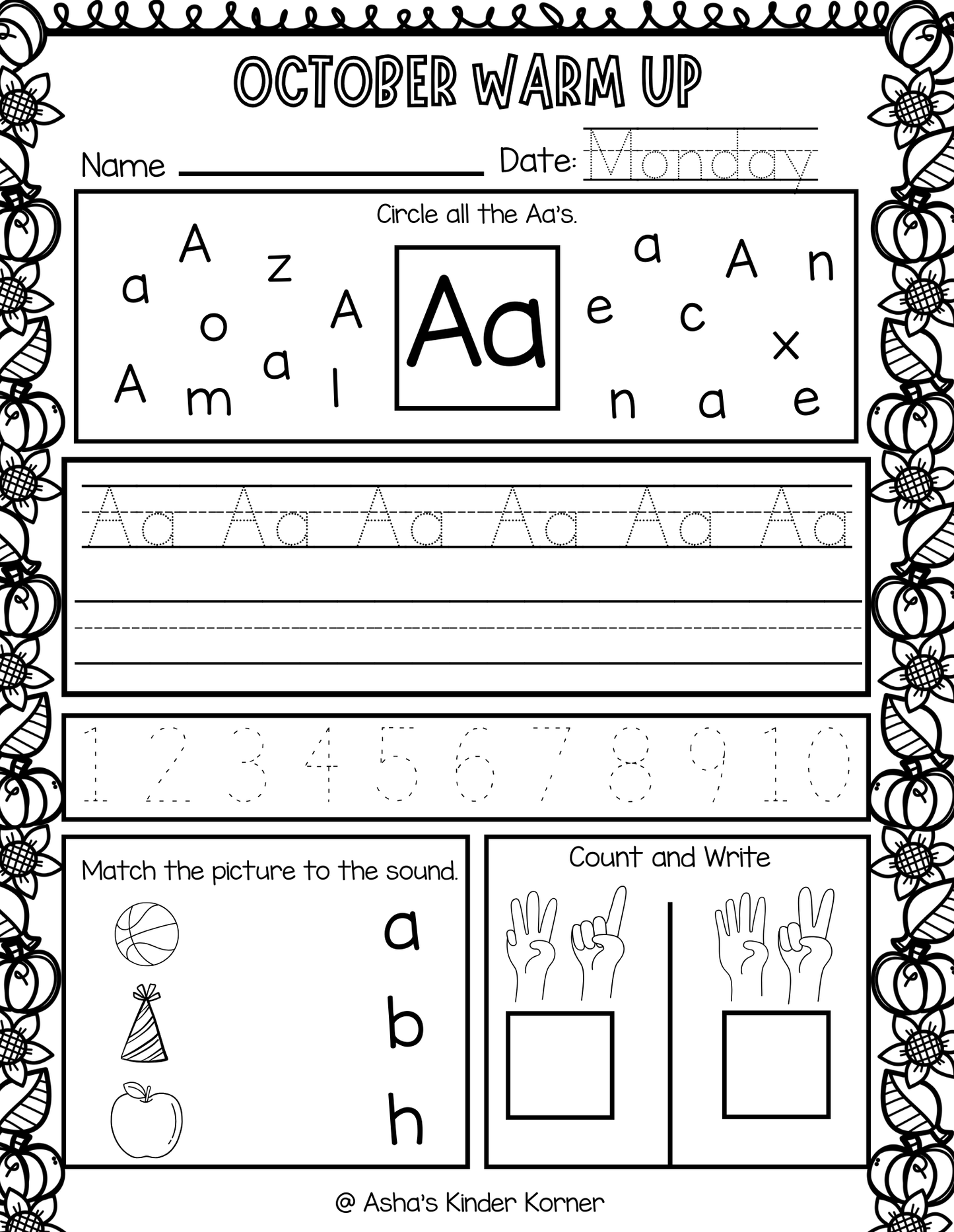 DIGITAL Morning Work Bundle | Year-Long Reading & Math Worksheets