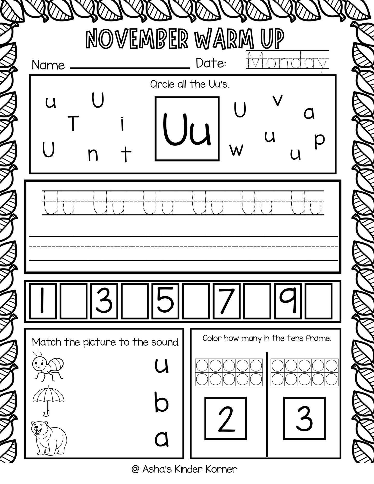 DIGITAL Morning Work Bundle | Year-Long Reading & Math Worksheets