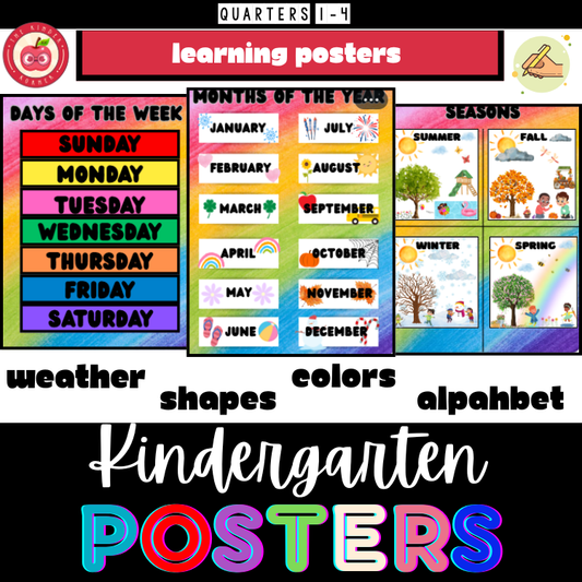 Digital LARGE Learning Posters | Ultimate Classroom Bundle